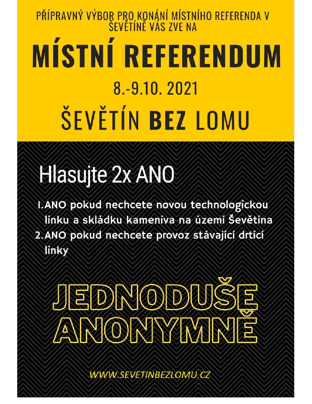 Referendum Ševětín bez lomu